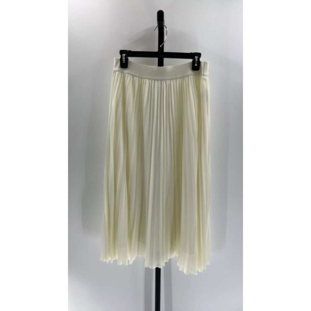 Quince Ivory A-Line Pleated Skirt - Picture 1 of 2